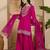 Embroidered sequinned vichitra kurta with palazzo and dupatta