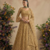 Golden Pure Soft Heavy Butterfly Net Sequins Embroidery Work Bridal Lehenga Choli