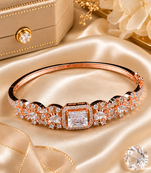 Rose Gold Finish Crystala American Diamond Bracelet