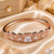 Rose Gold Finish Crystala American Diamond Bracelet