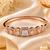 Rose Gold Finish Crystala American Diamond Bracelet