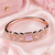 Rose gold finish blushara american diamond bracelet