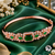 Rose gold finish emeralda american diamond bracelet