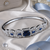 Rhodium Finish Sapphira American Diamond Bracelet
