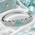 Rhodium Finish Mintelle American Diamond Bracelet