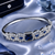 Rhodium Finish Sapphira American Diamond Bracelet