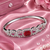 Rhodium Finish Roselle American Diamond Bracelet