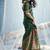 Dark green handloom silk blend weaving border saree with blouse