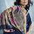 Navy blue handloom silk blend weaving border saree with blouse