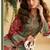 Maroon  crepe silk digital print mirror work co-ord set