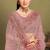 Lavender sequin embroidered work designer net saree for women