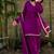 New trendy elegant wine chanderi silk kurta set with delicate lace detailing and matching dupatta