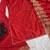 New latest stylish classic red festive kurta set with gold zari border palazzo and dupatta