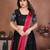 Womens's Star Georgette Traditional Motiff Semi Stitched Lehenga Choli With Cnotrance Dupatta Set