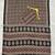 Brown Silk blend ajrak print mirror work saree