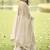 Cream wich net embroiderde plazoo suit