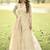 Cream wich net embroiderde plazoo suit