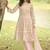 Light-peach wich net embroiderde plazoo suit