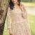 Light-peach wich net embroiderde plazoo suit