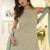 Sea-green embroidered gerogette sarara suit