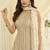 Cream embroidered gerogette sarara suit