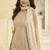 Cream embroidered gerogette sarara suit