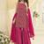 Pink embroidered gerogette sarara suit