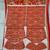 Red Silk blend ajrak print mirror work saree