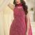 Pink embroidered gerogette sarara suit