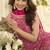 Pink embroidered gerogette sarara suit