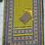 Yellow Silk blend ajrak print mirror work saree
