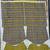 Yellow Silk blend ajrak print mirror work saree