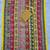 Mustard Silk blend ajrak print mirror work saree