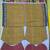Mustard Silk blend ajrak print mirror work saree