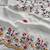 white Silk blend embroidered cutwork border saree
