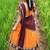 New Stylish Traditional Orange Woven Silk Lehenga Choli with Contrast Purple Dupatta