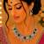 Multy color necklace set with earrings & maang tikka | kundan & agate stone | lekar gold plating