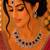 Maroon color necklace set with earrings & maang tikka | kundan & agate stone | lekar gold plating