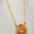 Ruby color necklace set with earrings, moti & agate stone, gold plated
