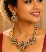 Ratnashraya Opulent Temple Necklace 