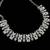 Beby pink rhodium-plated agate stone necklace set with earrings & maang tikka