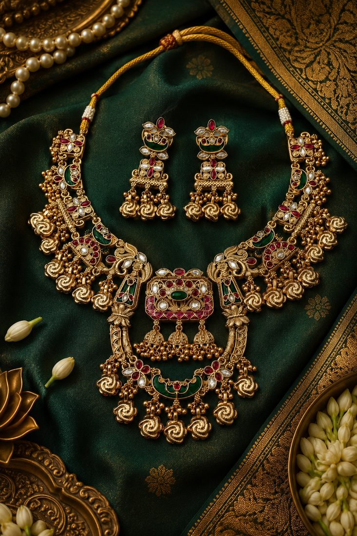 Rajagopura Grandeur Temple Necklace
