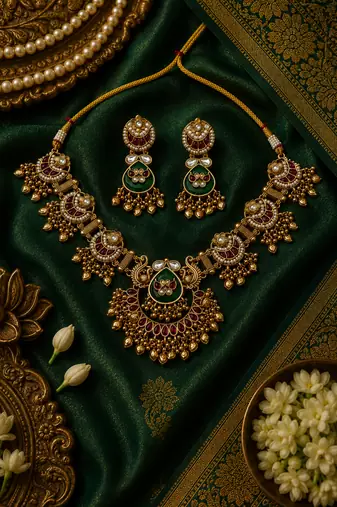 Chandraprabha Regal Temple Necklace