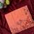 Orange matka silk multi-thread embroidery work saree