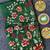 Green matka silk saree with heavy floral embroidery border with running blouse