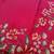 Red matka silk saree with heavy floral embroidery border with running blouse