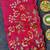 Red matka silk saree with heavy floral embroidery border with running blouse