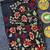 Black matka silk saree with heavy floral embroidery border with running blouse