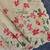 Cream matka silk saree with heavy floral embroidery border with running blouse