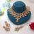 Light pink color kundan necklace set
